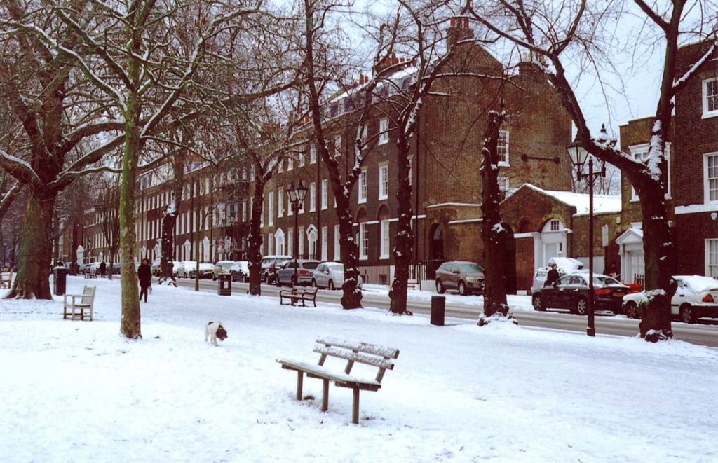 London雪景色